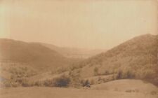 Mountain Valley Leading to Town Houses Antique Real Picture Postcard RPPC AZO picture