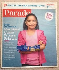Parade Magazine October 14 2014 Anastasia 3-D Printer Hand - Melinda Gates picture