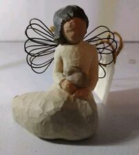 Willow Tree Angel Of Protection Holding A Bunny Figurine # 26045 - With Box picture