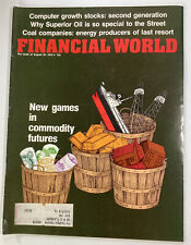 Financial World Magazine Vtg 1975 Rare Ads Commodities Coal Oil Software Tech picture