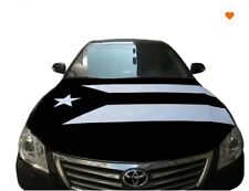 Puerto Rico Rican Black Flag Car Hood Cover (3.3X5FT)  picture