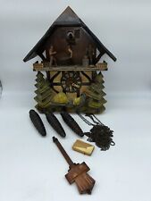 Vintage German Black Forest Musical Woodchopper Cuckoo Clock Regula Parts-Repair picture