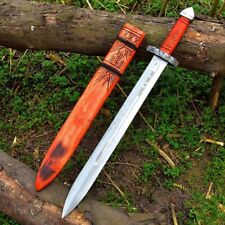 Custom Handmade 1095 Steel Blade 71 cm Long Celtic Knot Medieval Viking Sword PT picture