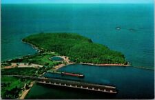 Marquette MI Michigan Presque Isle Harbor, Park ,Shiras Pool Vintage Postcard picture