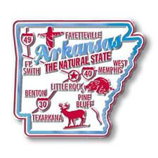 Arkansas the Natural State Premium Map Fridge Magnet picture