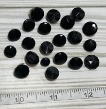 Vintage Black Glass Buttons picture