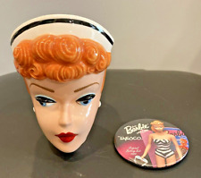 From Barbie w/ Love Ceramic Career Girl Novelty Mug Mattel Enesco 1994 & 3