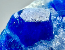 21 Carat UNUSUAL  Fluorescent Top Blue Hauyne Crystals With Pyrites From @Afg picture