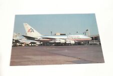 VINTAGE AMERICAN AIRLINES BOEING 747 LUXURY LINER Post Card Late 80's picture