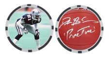 DEION SANDERS / DALLAS COWBOYS - POKER CHIP - GOLF BALL MARKER ***SIGNED*** picture