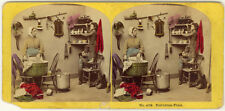 Photo Stereo Albumen Enhanced Scene Of Genre to The 1860 picture