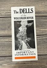 Vintage The Dells Of The Wisconsin River Cold Water Canyon Brochure Pamphlet picture