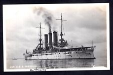 USS Missouri Battleship RPPC Real Photo Vintage Postcard Unused picture