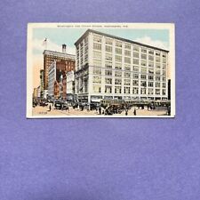 Washington and Illinois Streets, Indianapolis Vibrant Urban Scene Postcard 1920s picture