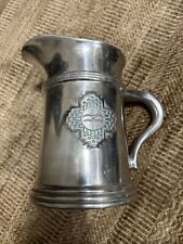 RARE AZTEC TURQUOISE Pewter Pitcher  Wilton Armetale LARGE WATER  9