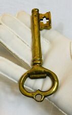 Heavy Solid Brass Ornate Skeleton Key Bottle Opener ~Vintage 4.75” Length picture