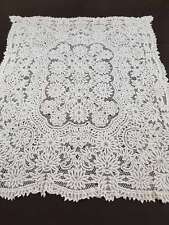 Vintage beautiful 19th century French handmade tape lace tablecloth 224x178cm picture