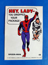 1967 Philadelphia Gum Marvel Super Heroes Stickers #49 - Spider-Man picture