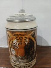 endangered species asiatic tigar budwisar limited edition collectable stein picture