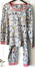 Disney Parks Holiday Lodge 2xl Pajamas Gray Christmas Mickey Minnie Pj's picture