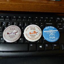 Lot of Four EAA Sport Aviation Pinbacks - Mint Condition picture