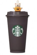 Starbucks JAPAN HALLOWEEN 2022 Reusable Cup Drink HOLE CAP Bearista & CUP, New picture