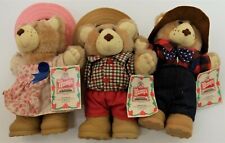 1986 Wendy's Furskins Stuffed Bears Farrell Hattie Boone Christmas Plush Teddy picture