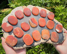 Fire Agate Pocket Palm Stone MEDIUM (Smooth Polished Fire Agate Worry Stone) picture