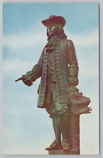 Postcard William Penn Statue City Hall Tower Philadelphia Pennsylvania picture
