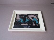 Vintage Framed Plastic Silhouette Image Coo Coo Club La Crosse Wisc w/ Old Car picture
