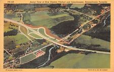 Vintage Postcard PA Pennsylvania Turnpike Highway Aerial View Stanton Viaduct picture