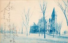 c1908 Cyanotype RPPC Postcard Leander Clark College, Toledo OH, Posted picture