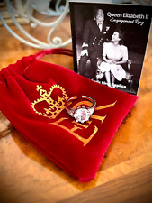Queen Elizabeth II Engagement Ring Replica Jubilee Coronation Royal Memorabilia picture