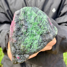 1.3LB Natural green Ruby zoisite (anylite) crystal Chakra mineral Healing Energ picture