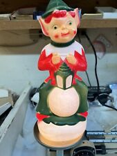 Vintage 1970 Empire 13” Elf Lighted Blow Mold Christmas Pixie  picture