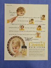 1963 Vintage Print Ad. Toni Casual Permanent Hair Color. picture