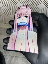 Darling in the Franxx Zero Two Waifu 3D Lenticular Motion Car Sticker Decal picture