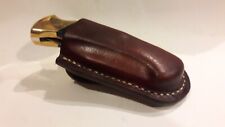 Buck 112 Ranger Custom Leather sheath, handmade, vertical carry rustic brown picture