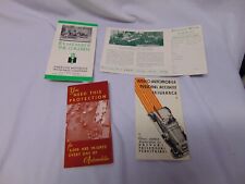(4) 1930's Amico Automobile Insurance pamphlets all different 1933-36 red green picture