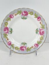 Vintage ROYAL TUSCAN England Dessert Plate(s) Pink Cabbage Roses Floral picture