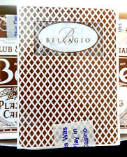BELLAGIO PLAYING CARDS Deck Used In Casino LAS VEGAS Bee Club Special BROWN picture