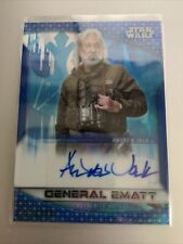 2020 Star Wars Chrome Perspectives Auto Blue Andrew Jack General Ematt #121/150 picture