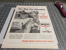1959 Mobil New Car Gasoline, Miles ahead with Mobil  Print Ad  picture
