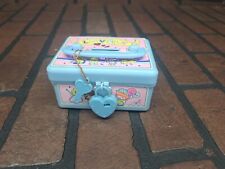 Vintage 1980s Kids Blue Plastic Coin Bank Lovely picture