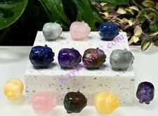 Wholesale Lot 12 PCs 1” Natural Crystal Pig  Healing Energy picture
