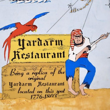 Vintage 1950s The Yardarm Restaurant Menu Hillsboro Inlet Pompano Beach Florida picture