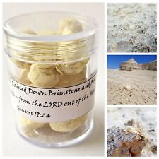 12 pcs Authentic Brimstone Sulfur Chunks • Sodom & Gomorrah • Dead Sea • Israel picture