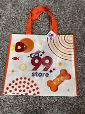 99 Cents Only Store Shopping Plastic Reusable NWT Bag STORES CLOSED DOWN REAR picture
