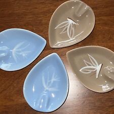 Vintage MCM Set of 4 WINFIELD California Pottery Dragon Flower Single Ashtrays picture