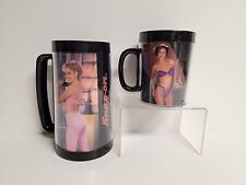 Vintage Snap-On Tools Insulated Toolmate PinUp Girl 1987 & 1988 Thermo Mugs 2 Pc picture